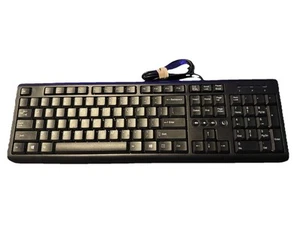 HP SK-2085 Wired USB Mechanical Keyboard Lite-On Black Clean Preowned - Picture 1 of 7