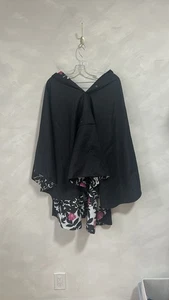 Marimekko Rain Poncho Womens One Size floral Reversible Hooded Cape Raincoat - Picture 1 of 7