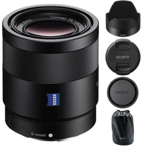 Brand New  Sony Sonnar T* FE 55mm f/1.8 ZA Lens - Picture 1 of 7