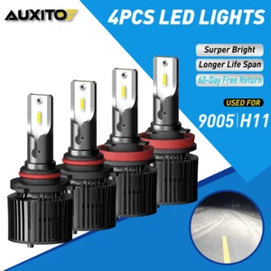 AUXITO LED Headlight Bulbs Conversion Kit 9005+H11 High Low Beam Super White 4x - Bild 1 von 11