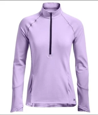 Top UNDER ARMOUR para mujer Cold Gear media cremallera nuevo con etiquetas púrpura talla MEDIANA 🆕  Foto 1 de 4