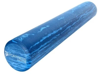 Fortress Round Foam Roller (90x15cm) w/ Exercise Chart,Yoga Physio Pilates Gym - image 1 of 4