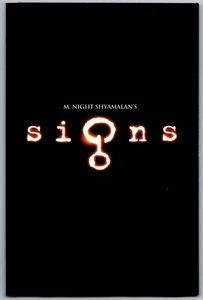 2002 Signs Vista Series Movie DVD - Foto 1 di 1