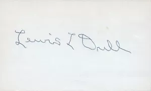 Lewis L. Drill 1902 Washington Senators Signed 3x5 Index Card with JSA COA - Picture 1 of 2