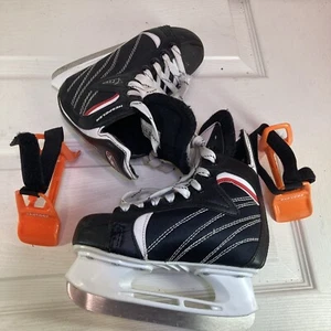 Boys Youth Toddler HESPELER Hockey Ice Skates US Size J1 With orange  Skateez - Bild 1 von 10