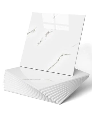 WADILE 10件装去皮粘瓷砖淋浴防水大理石瓷砖墙板... — 第 1/4 张图片