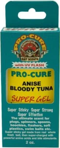 Pro-Cure Super Sticky Gel 2 oz Anise Bloody Tuna Scent Attractant w/UV Flash - Picture 1 of 1