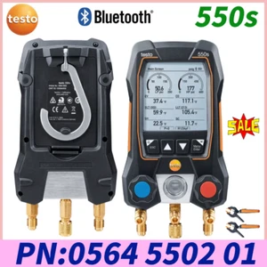 Testo 550s Smart Digital Manifold wireless Clamp Temperature Probes 0564 5502 01 - Picture 1 of 12