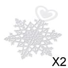 2X Stainless Steel Snowflake Bookmark for Books Accessories Chirstmas Gifts