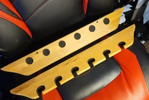 Holz 2 Stück Pool Stick Halter Wandhalterung - Pool Queue Rack für 6 Pool Sticks - Bild 1 von 10