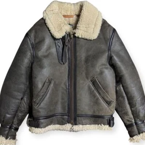 Chaqueta de Vuelo de Cuero AVIREX B3 Tipo Mouton Para Hombre De Colección Talla 38 EE. UU. Rara - Imagen 1 de 10