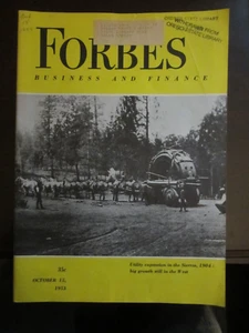 Forbes Business Magazine October 1953 Utility Expansion in Sierras 1904 67 - Picture 1 of 1