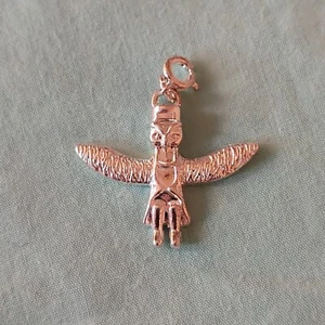 Silver PLT Kachina Necklace Pendant Or Bracelet Dangle Charm Southwest Style  - Picture 1 of 7