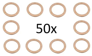 50 Stück Kupferringe Flachring U-Scheibe Ring 18x24x1,5 mm  DIN 7603  Form A M18 - Bild 1 von 1