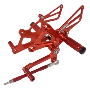 Reposapiés ajustables rojos para HONDA CBR250R 2011-2015 CBR300R CB300F NC51 - Imagen 1 de 8