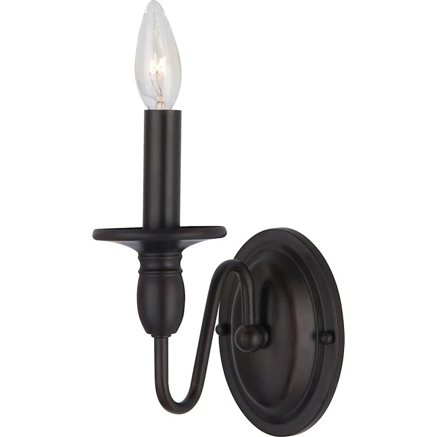 Aplique de pared Maxim Lighting Towne 1 luz bronce frotado con aceite - 11031OI Foto 1 de 1