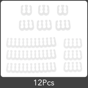 12pcs Clear Opaque Open U Shape Cable Comb Set For 3mm Sleeved Cable - Picture 1 of 6