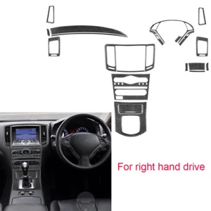 Kit Para Infiniti G35 G37 2007-09 RHD Interior Juego Completo Tablero Borde Fibra Carbono×24 - Imagen 1 de 8
