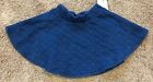 Girls Indigo Blue Quilted Skirt 18 Months