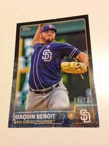 2015 Topps Mini Black Parallel Joaquin Benoit Padres 482 #’d /10 Low S&H