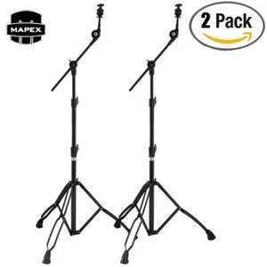 2-PACK Mapex Mars B600EB Double Braced Medium Weight Boom Cymbal Stand - Black - Picture 1 of 1