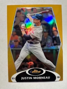 2008 Finest Refractors Gold #67 Justin Morneau #'d 10/50 Twins - Picture 1 of 2