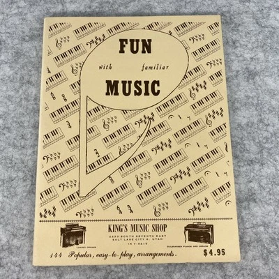Libro de partituras de colección Fun with Familiar Music Vol 1 1962 para todos los instrumentos "C" Foto 1 de 4
