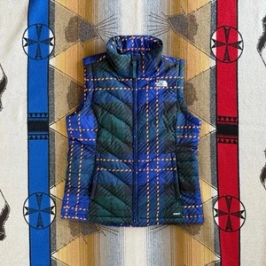 Women’s The North Face 550 Down Filled Puffer Vest Size Medium Colorful - Picture 1 of 7
