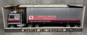 Vintage Nylint Wheel Horse Lawn Tractors GMC 18 Wheeler Semi Truck Pressed Steel - Picture 1 of 11