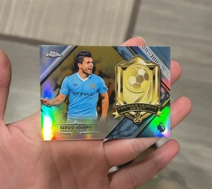2018 Topps Chrome Premier League Debutto Rifrattore Sergio Aguero #PD-SA SSP /50 - Foto 1 di 5