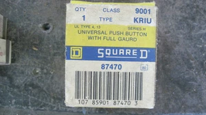 NUEVO EN CAJA BOTÓN PULSADOR UNIVERSAL SQ D CON PROTECCIÓN COMPLETA TIPOGRAFÍA: KRIU - Imagen 1 de 1