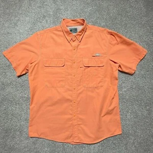 G.H. Bass Explorer Fishing Vented Shirt Adult Extra Large Orange Mens - Picture 1 of 10