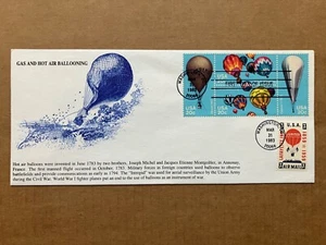 1983 20c Balloons 2032-2035 KMC Venture Combination First Day Cover LE/500 - Picture 1 of 2