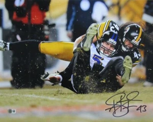 Troy Polamalu Signed/Autographed 16x20 Photo Pittsburgh Steelers Beckett 195319 - Picture 1 of 3