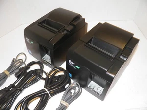 Lot of 2 Star TSP100II Thermal POS Receipt Printer USB with Power Cord 143IIU - Picture 1 of 8