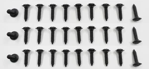 SET OF 30 BLACK INTERIOR SCREWS! FOR TOYOTA RAV4 4RUNNER CAMRY COROLLA SUPRA ETC - Bild 1 von 1