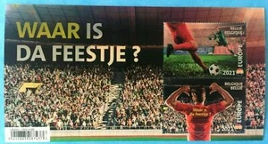 Belgium 2021 Football Soccer Unique Unusual Lenticular Miniature sheet - Picture 1 of 3