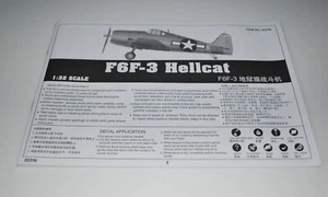 TRUMPETER F6F-3 HELLCAT 02256 ⭐TEILE⭐ ANLEITUNGSHEFT 1/32 - Bild 1 von 3