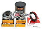 TIMKEN 25580 25520 14125A 14276 BEARING SEAL GREASE Set for 7000-lb Trailer Axle