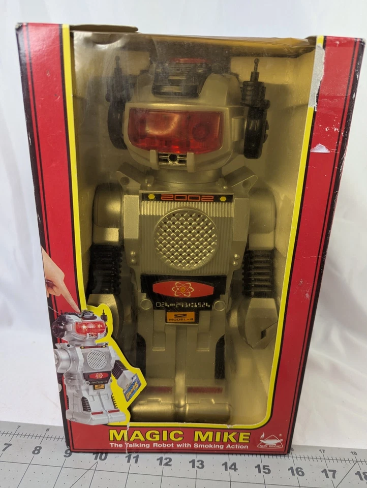 New Bright Magic Mike Silver Robot Talking Movement WORKS - Image 1 of 4
