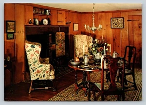 Allen House Dining Room DEERFIELD Massachusetts 4x6" Vintage Postcard 0347 - Picture 1 of 2