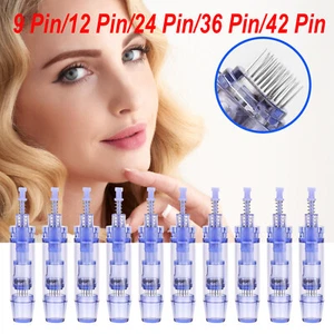 10Pcs Replaceable Electric Stamp Anti-Aging Derma Pen Cartridges Needles AU U1K3 - Picture 1 of 17