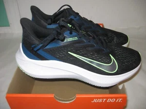 NUEVO Nike Air Zoom Winflo Hombre Zapato para Correr CJ0291-004 NUEVO AZUL NEGRO EE. UU. Talla 10 - Imagen 1 de 5