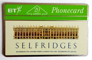 Phone Card BT branded for Selfridges - Picture 1 of 2