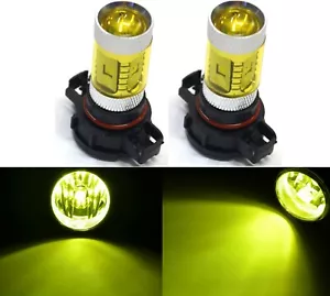 LED 30W PS24W 5202 H16 Yellow 3000K Two Bulbs Fog Light Replacement Stock Lamp - Picture 1 of 12