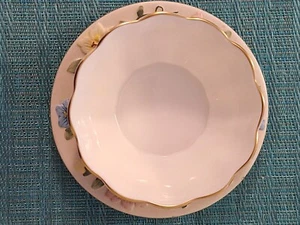 Haddon Hall Minton Bone China Bowl & Morning Glory Satin 3D Candle Holder Plate - Picture 1 of 16