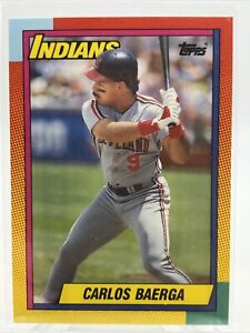 1990 Topps Traded Carlos Baerga Rookie Baseball Card #6T Mint FREE SHIPPING