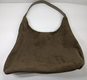 Schultertasche braun Wildleder Hobo Style - Bild 1 von 11