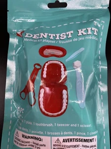 DENTIST KIT SET PRETEND PLAY #5 PIECE PLAYSET FUN CUTE! NEW! - Picture 1 of 2