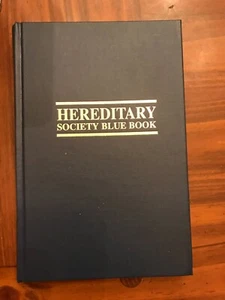 Robert . Davenport HEREDITARY SOCIETY BLUE BOOK 1998  6th Edition - Bild 1 von 6